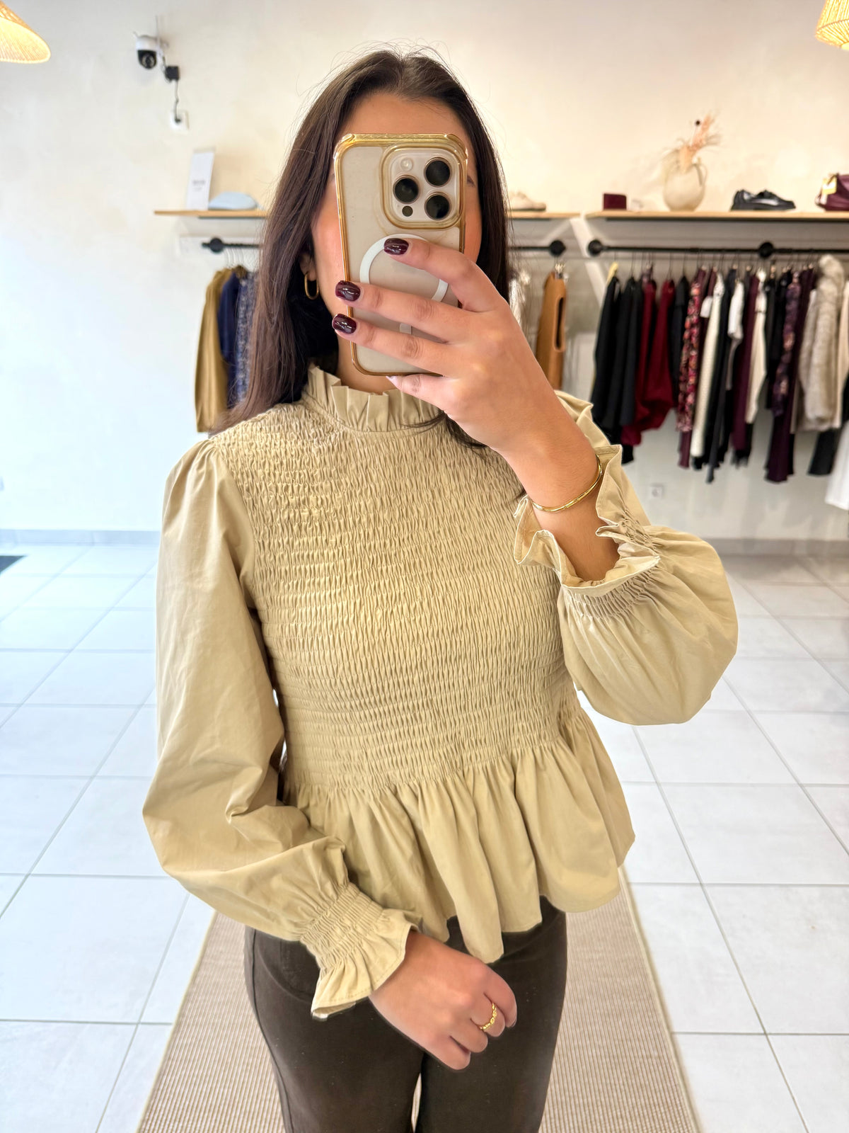 Blouse beige - Celia