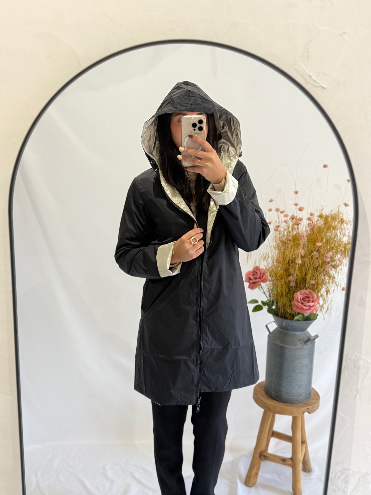 Parka noir or - Leon