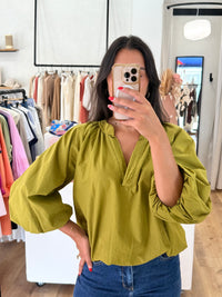 Blouse olive - Lea