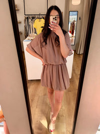 Robe courte marron - Alba