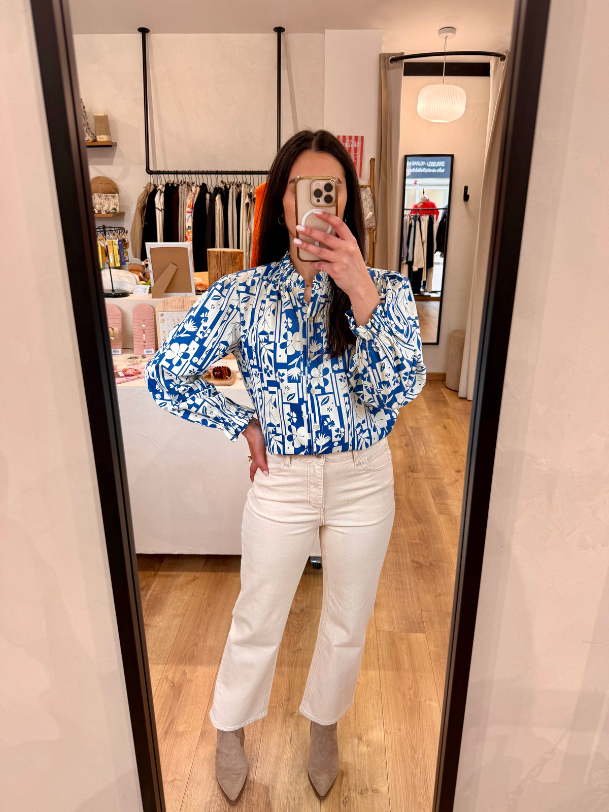 Blouse bleu - Inès