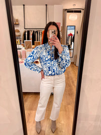 Blouse bleu - Inès