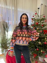 Pull motifs fushia - Hillis