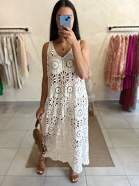 Robe crochet Blanc - Zao