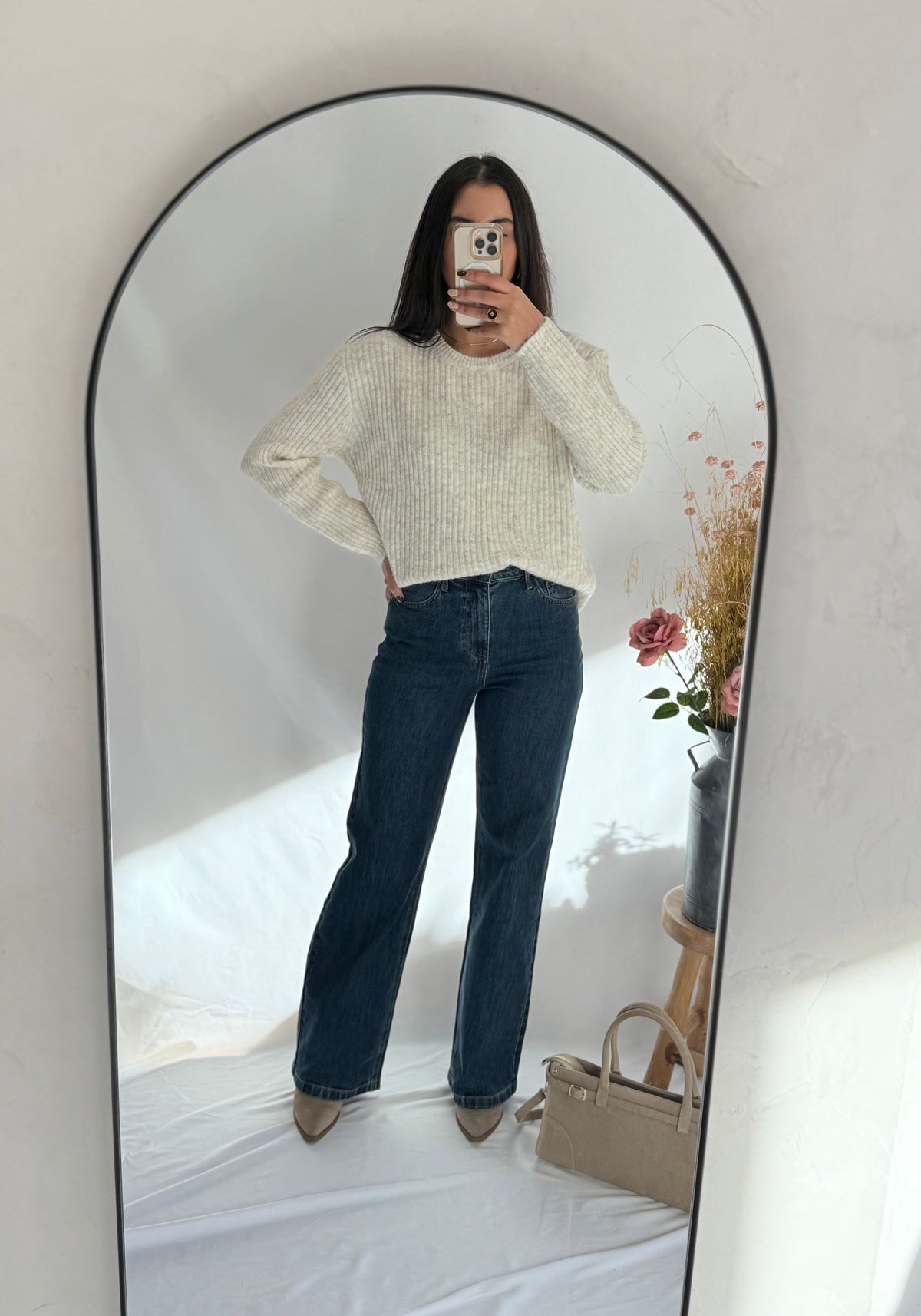 Pull avec col beige - Hugo