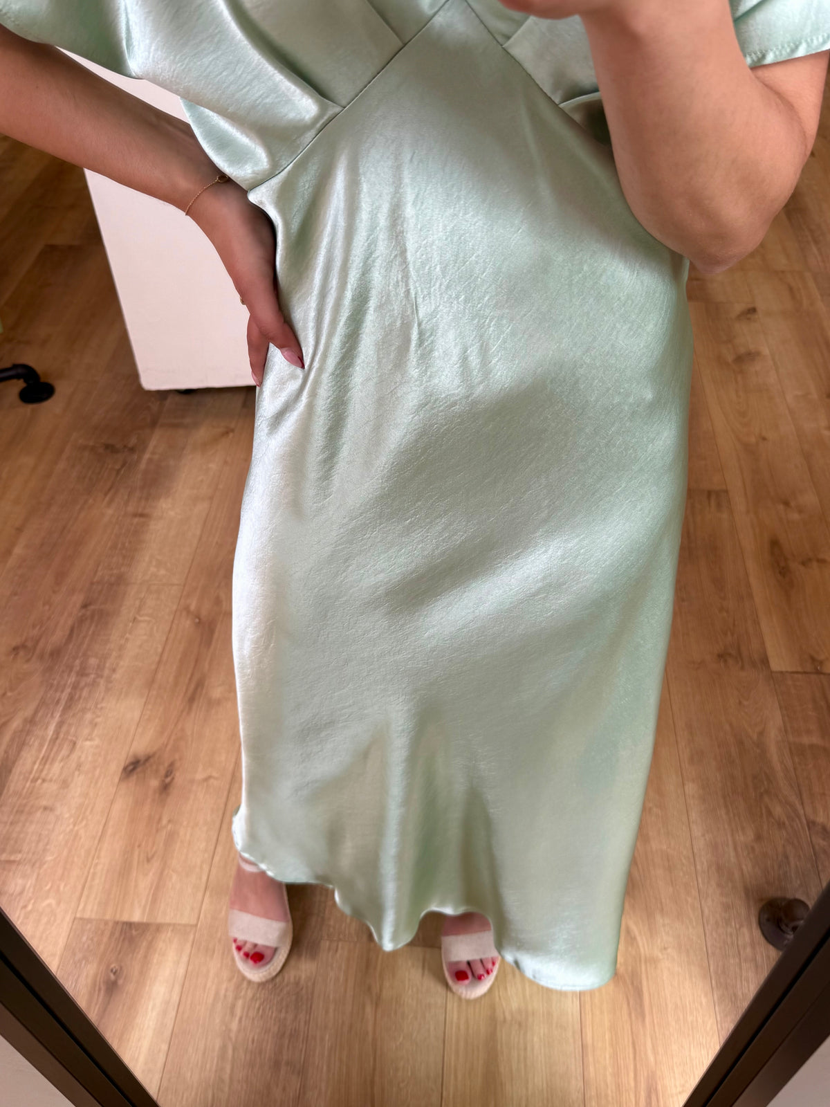 Robe longue vert d’eau - Mila