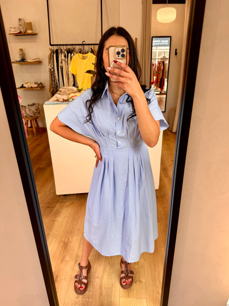 Robe longue bleu - Ambre