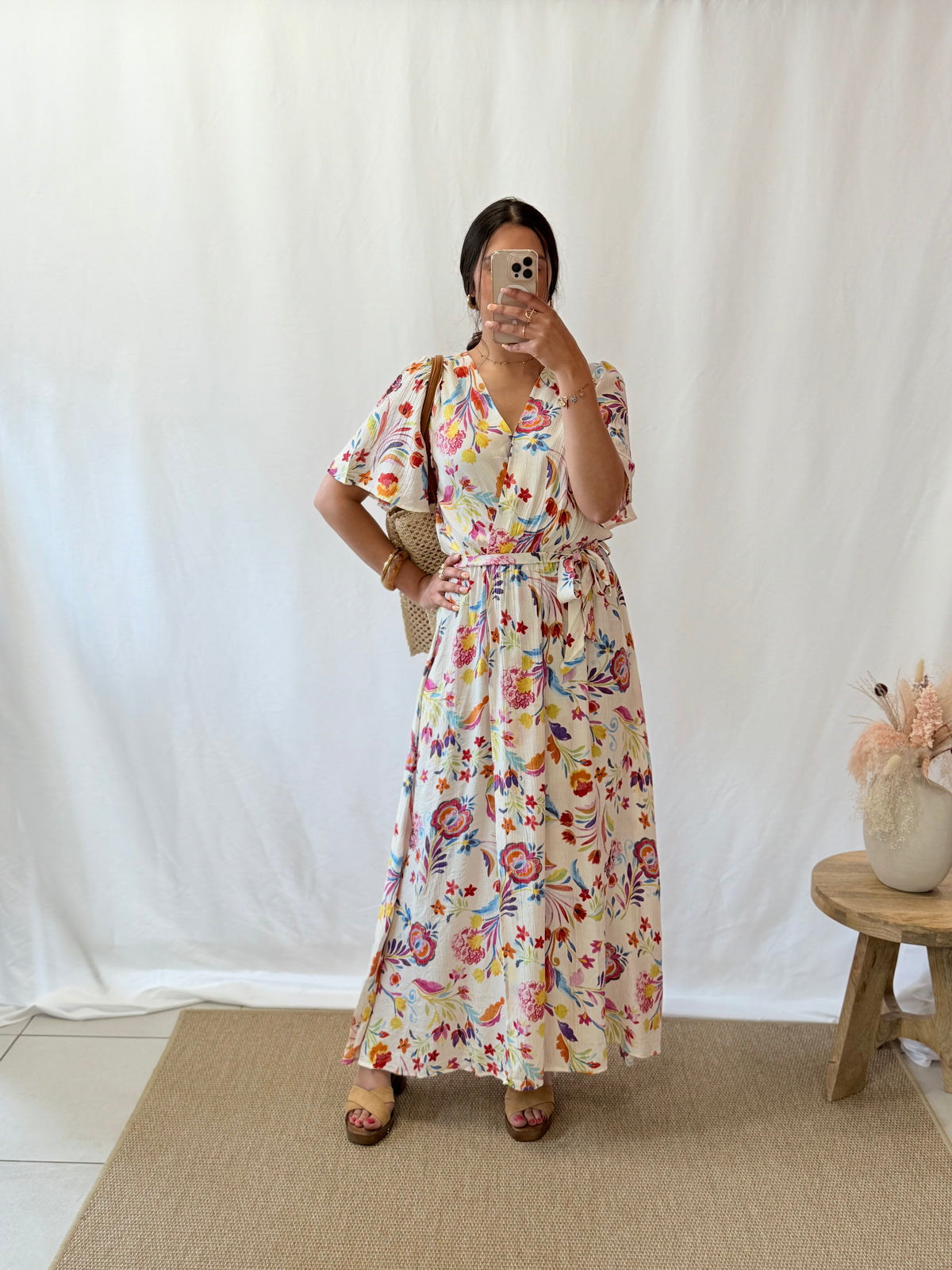 Robe longue motifs - Alida