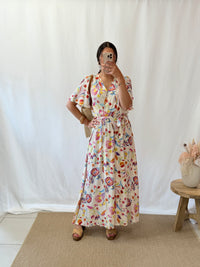 Robe longue motifs - Alida