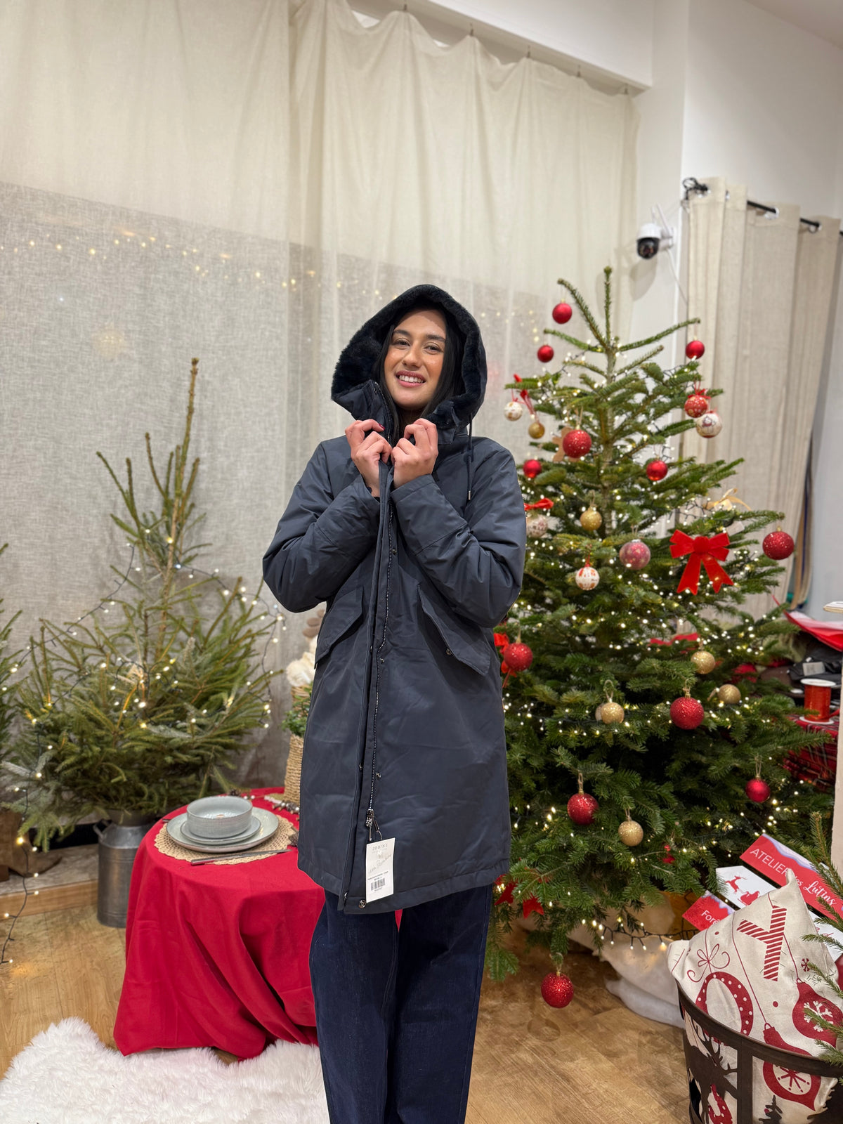 Parka fourre marine - Clem