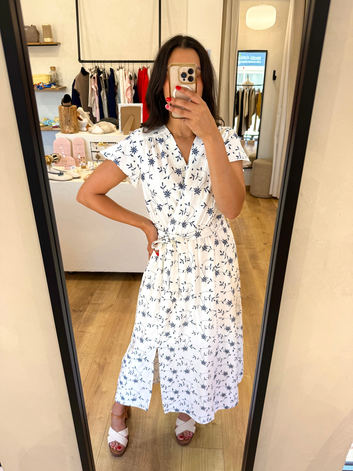 Robe longue bleu - Emilia