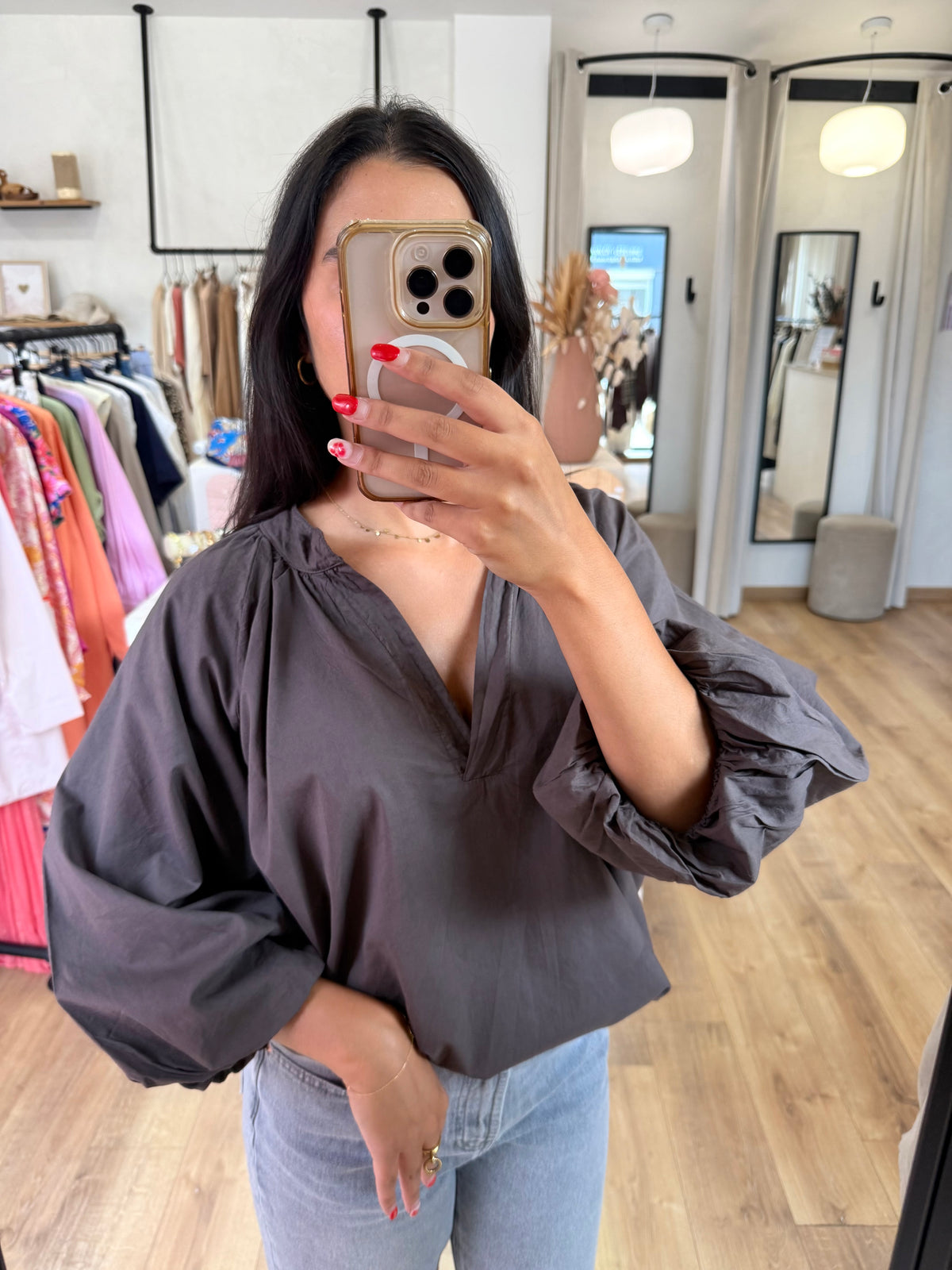 Blouse choco - Lea