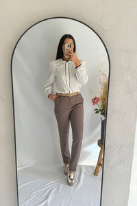 Pantalon taupe - Hortence