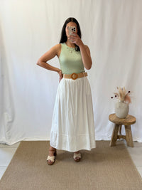 Jupe broderie blanc - Minus