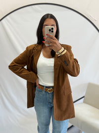 Blazer suédine - Brown