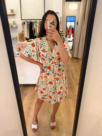 Robe motifs beige - Nino