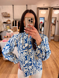 Blouse bleu - Inès