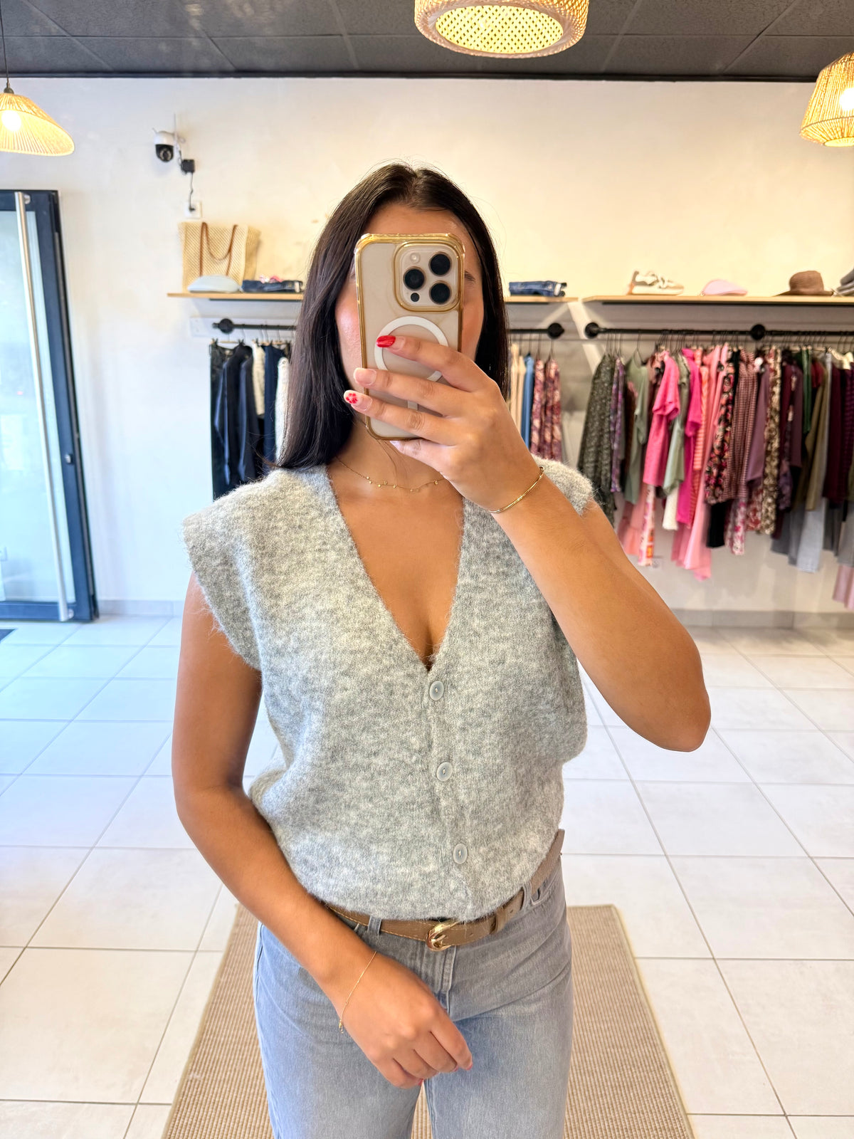 Gilet gris - Alma