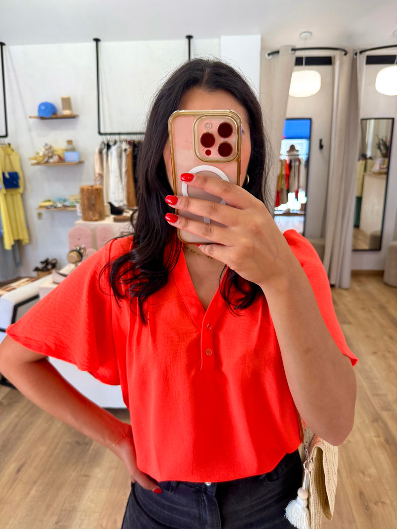 Blouse corail - Léna