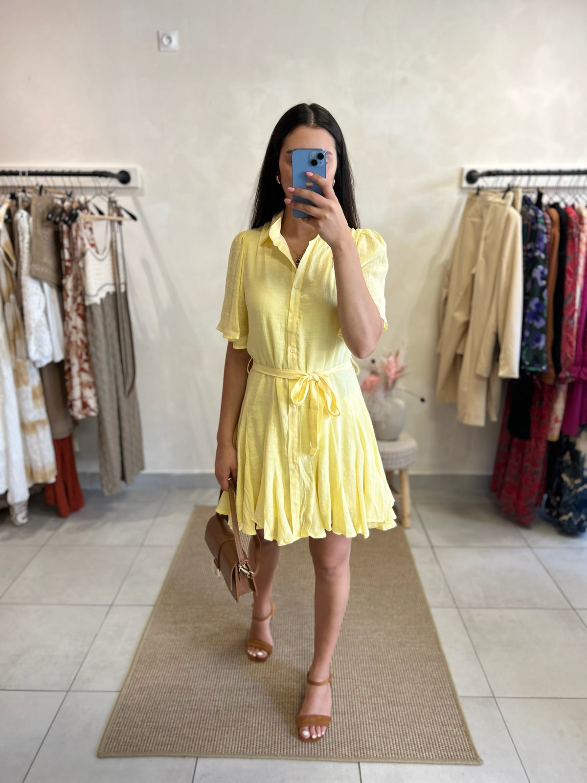 Robe Courte Jaune - Orio