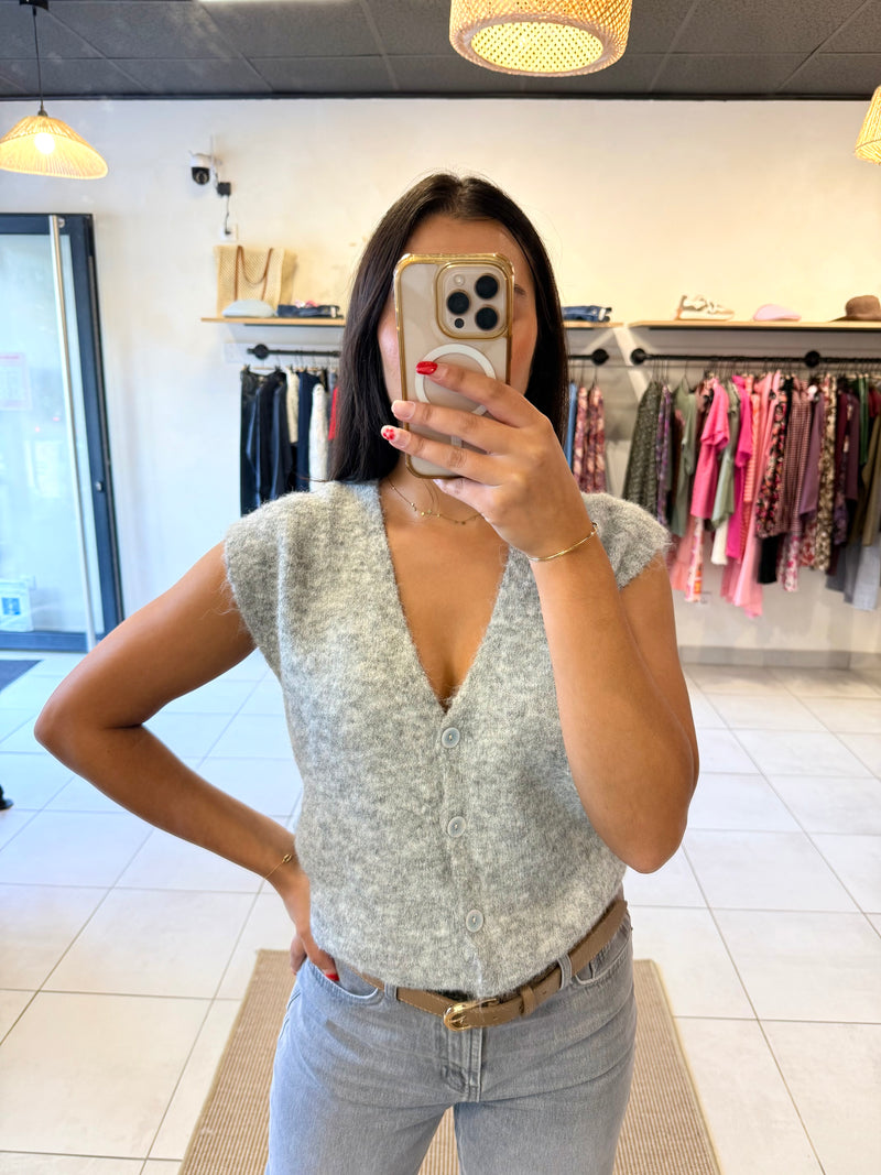 Gilet gris - Alma
