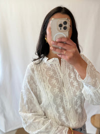 Blouse broderie blanc - Briam