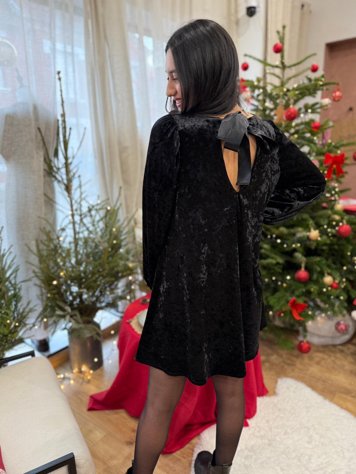 Robe velour noir - Pila