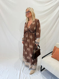 Robe longue café GT - Lea