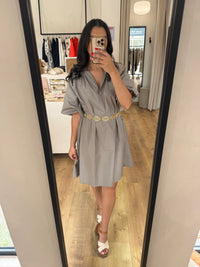 Robe courte taupe - Agatha