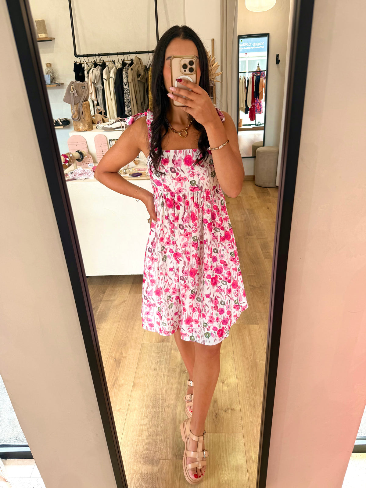 Robe Motifs Fushia - Romy