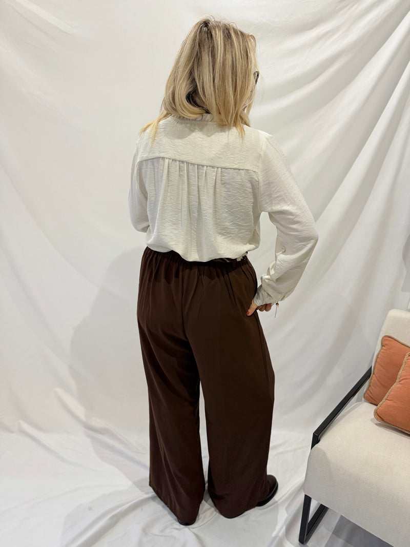 Pantalon fluide choco GT - Tania