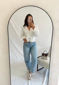 Blouse broderie blanc - Oscar