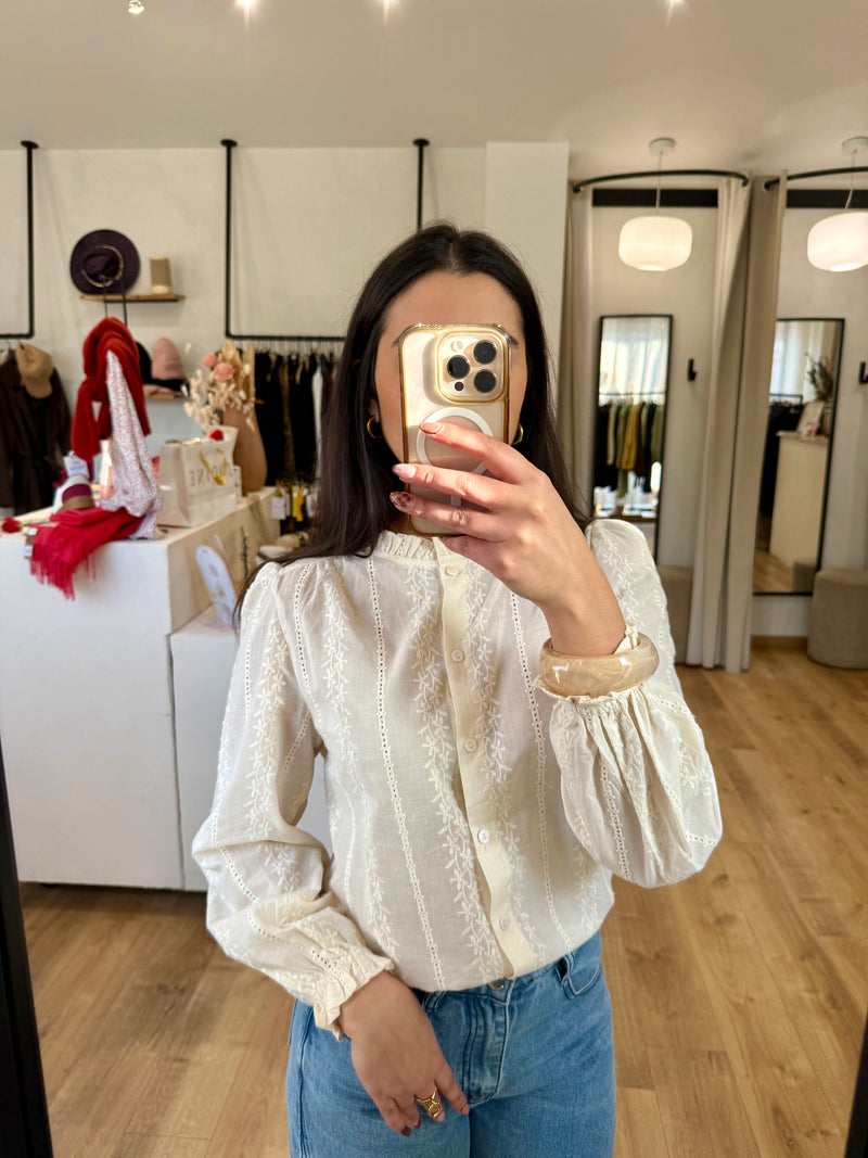 Chemise broderie - Astrid