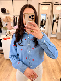 Chemise jeans - Cœur