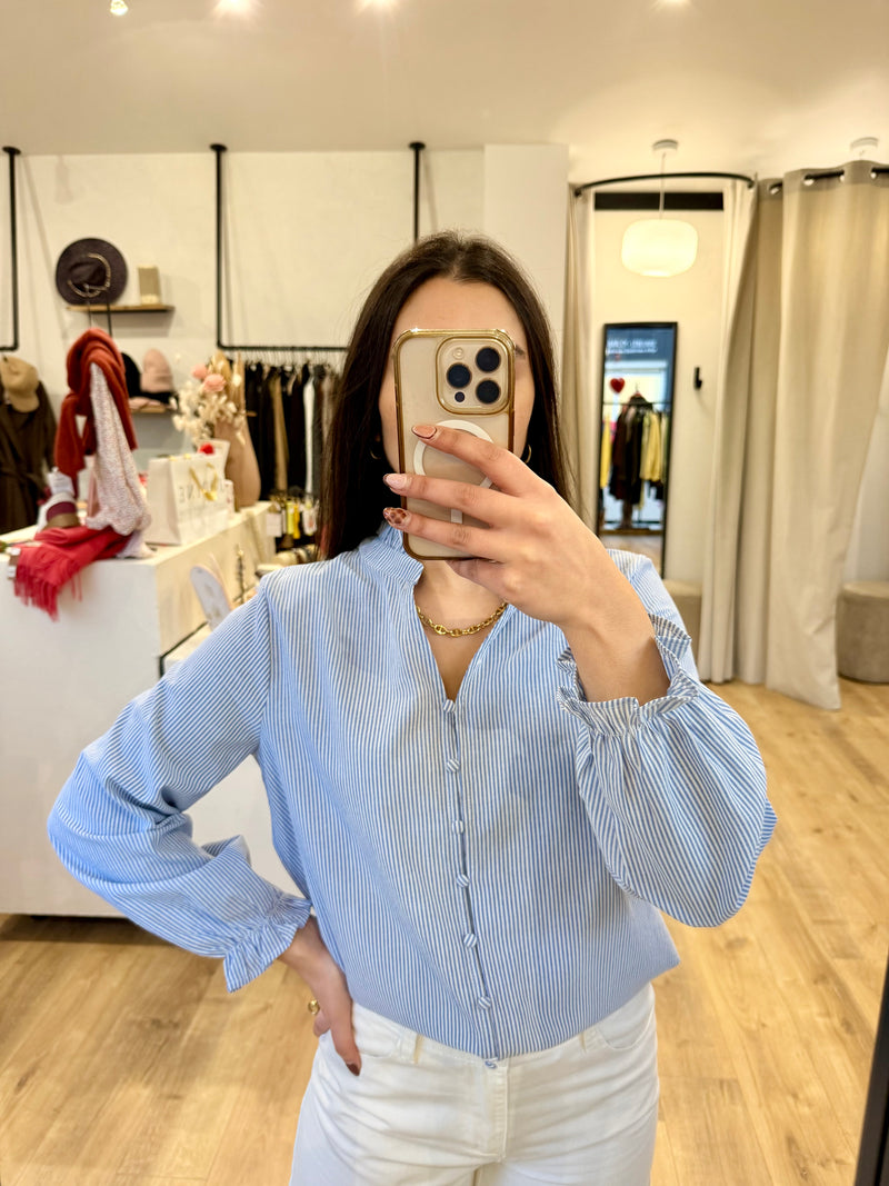 Chemise rayure bleu - Solea