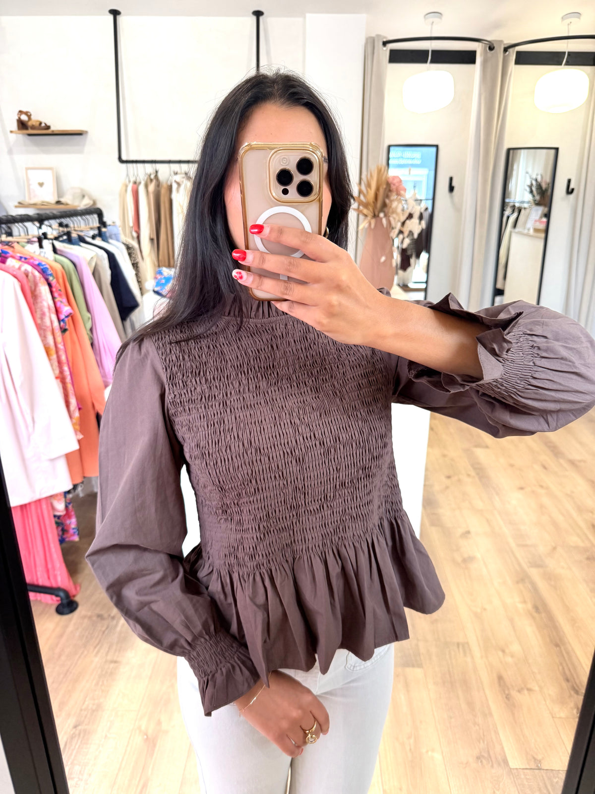 Blouse marron - Celia