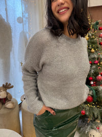 Pull gris brillant - Asoa