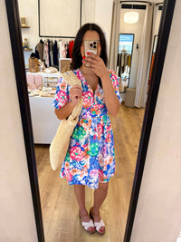 Robe courte bleu - mayz