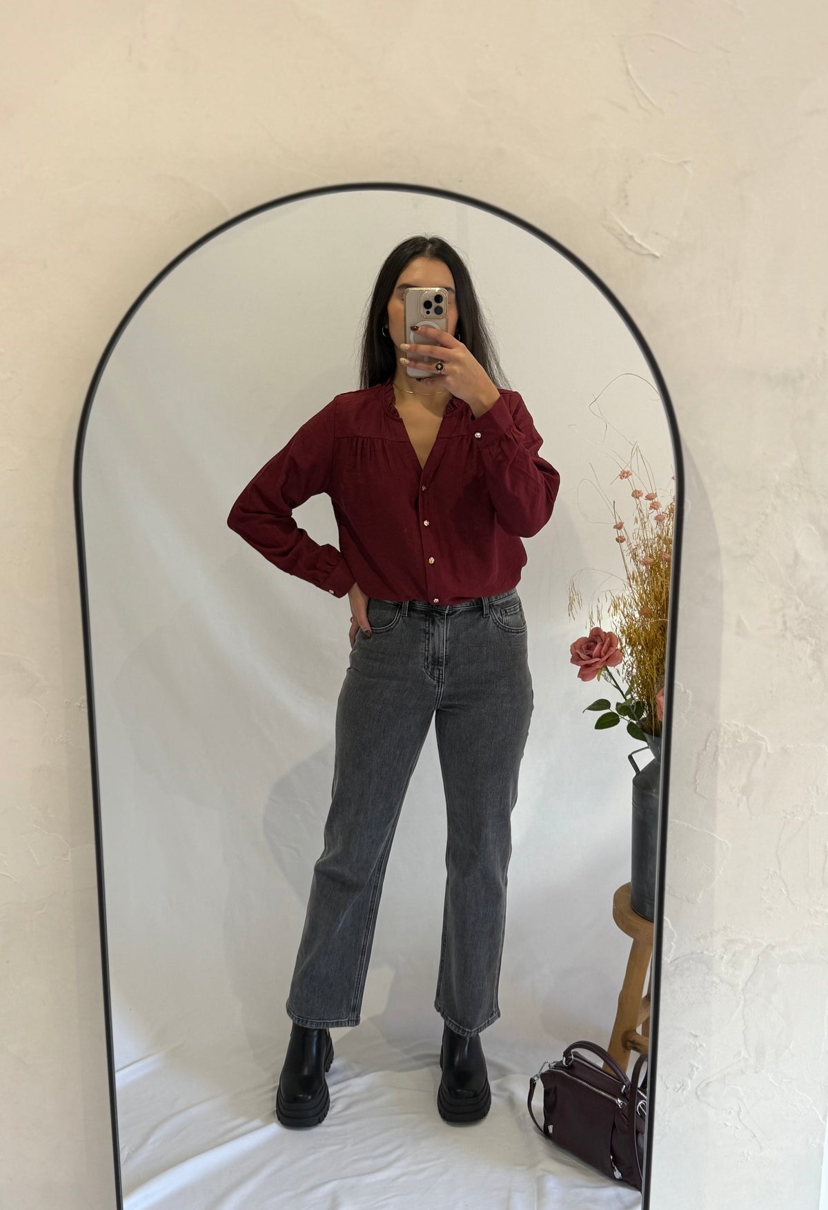 Blouse bordeaux - Lou