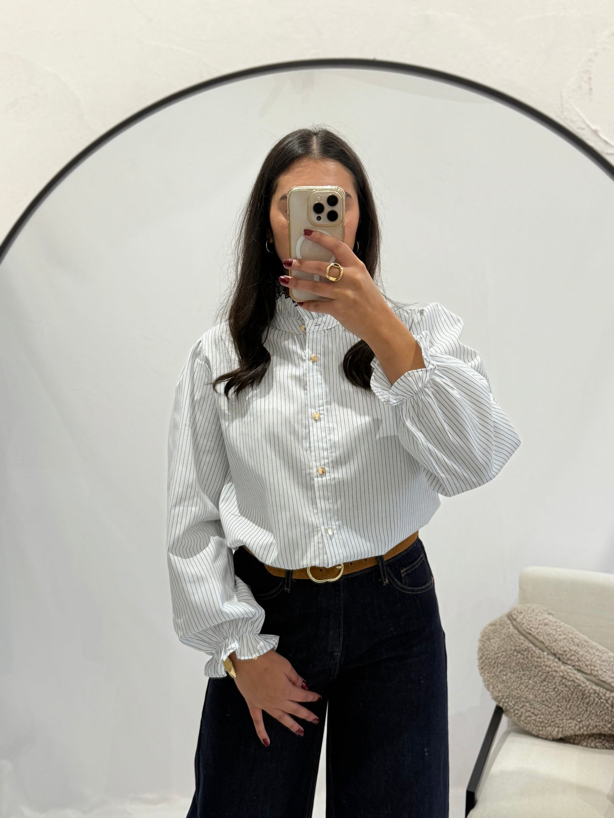 Blouse rayure marine - Alex