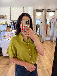 Blouse olive - Emilie