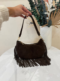 Sac en cuir chocolat - Lou