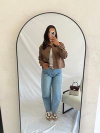 Veste courte suédine - Brown