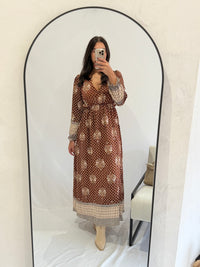 Robe longue café - Léa