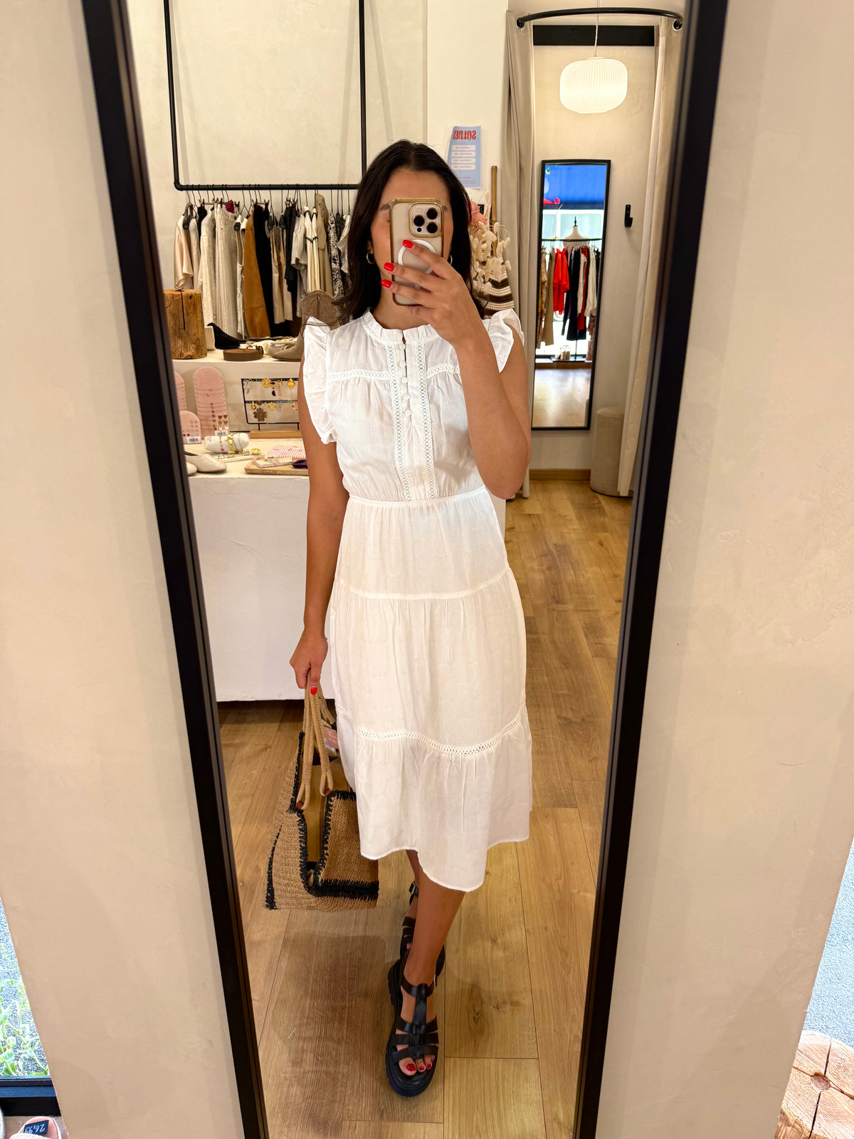 Robe longue blanc - victa