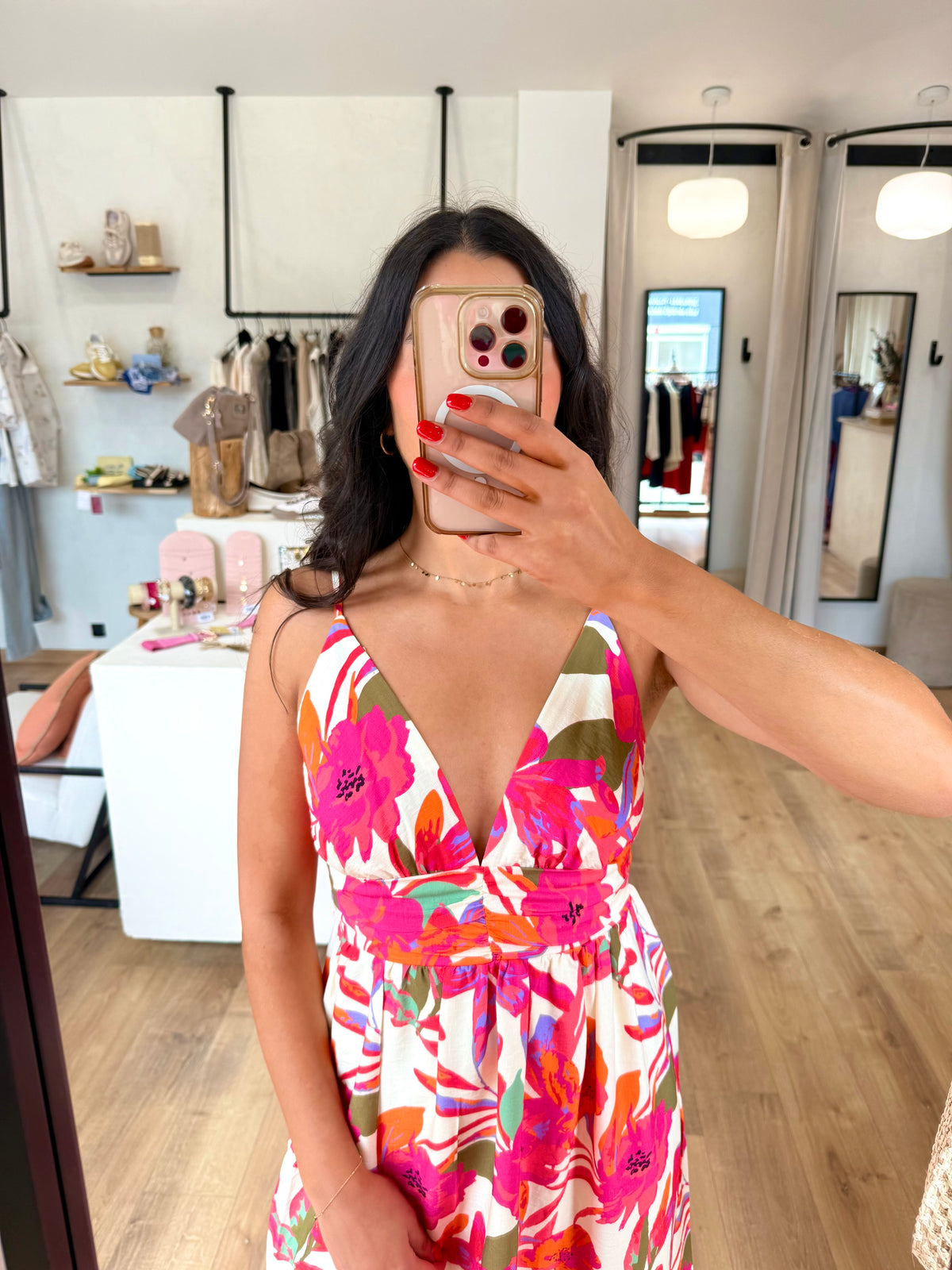 Robe motifs fushia - Julia