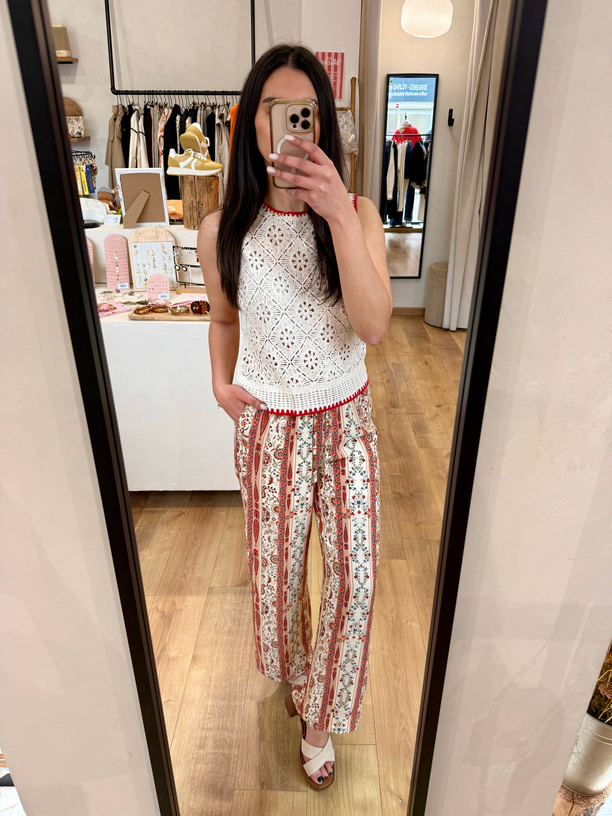 Pantalon fluide motifs - Mila