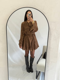 Robe plumetis choco - Camilia