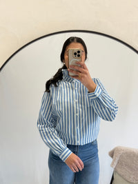 Chemise rayure bleu - Aby