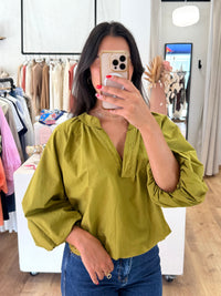 Blouse olive - Lea
